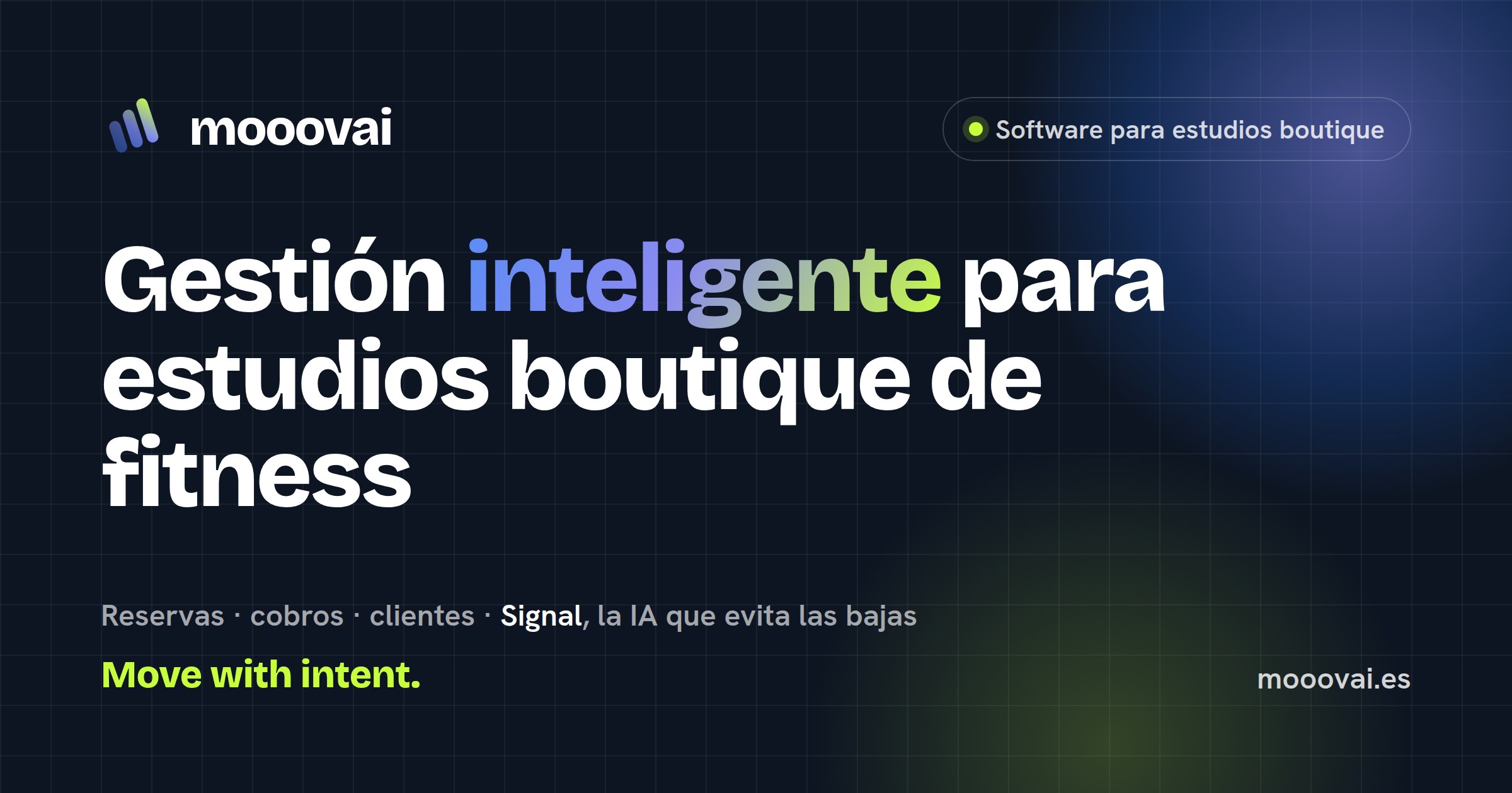 El panel de Mooovai, el software de gestión para estudios de pilates, yoga y barre